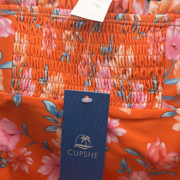 Girls Faded Night Blooming Smocked One Piece Swimsuit Size 5 - Picture 5 of 8